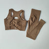 2er-Set Sport-BH für Damen, professionelles Fitness-Tanktop, stoßfester Lauf-Leggings-Yoga-Anzug, schöner Rücken-BH-Bekleidung