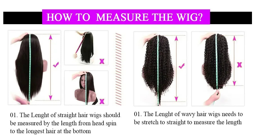Bone Straight 13x6 Lace Frontal Wig 18-46 Inch 220 Density #4 Chocolate Brown HD Lace Front Brazilian Human Hair Wig For Women
