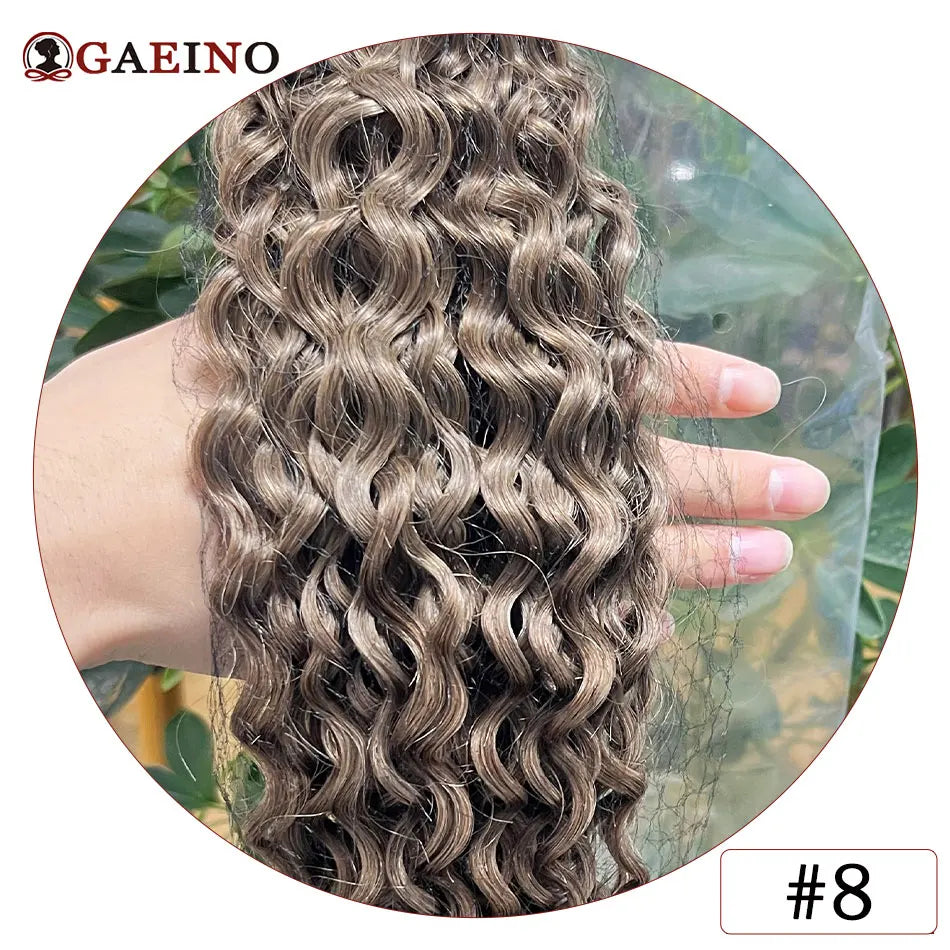 Tape In Hair Extensions Water Wave Real Human Hair 2# Dark Brown Natural Cural Tape On Hair Ectensions Skin Weft Hairpiece 2G/Pc