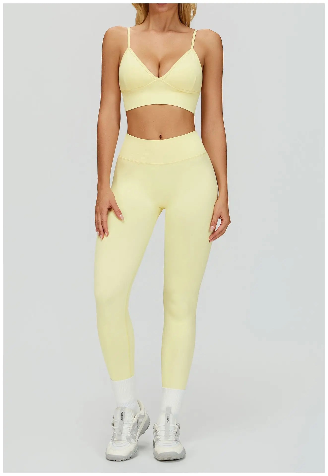 SWELTERING 2/3PCS Seamless Yoga Set Gym Clothes Sportswear Fitness Suits Women Workout Bra Crop Top Long Sleeve Sports Suits