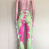 Bra+tassel Pants Suit  2 Piece Set Women Hot Pink Swimsuit Mesh Bathing Suit Sexy Matching Swimwear Viquinis Mujer 2022