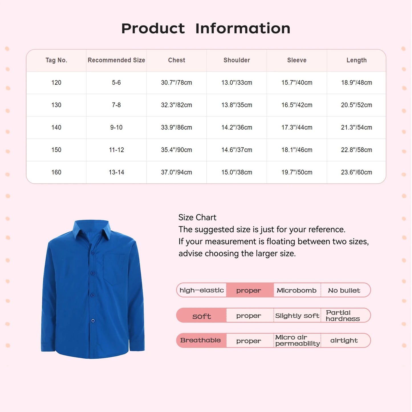 Autumn Kids Shirts for Boy Casual Gentleman Formal Dress Shirt Button-Down Shirt Handsome Boy Long Sleeve Tops Children Clothes