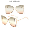 Fashion Model Ocean Gelb Quadratische Sonnenbrille Damen Luxusmarke Oversized Shades Perle Chic Sonnenbrille für Damen Herren Oculos