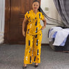 African Fashion Pants Set Women Blouse Straight Trousers Two Piece Set Woman Shirt Tracksuit Set Summer Top Matching Sets