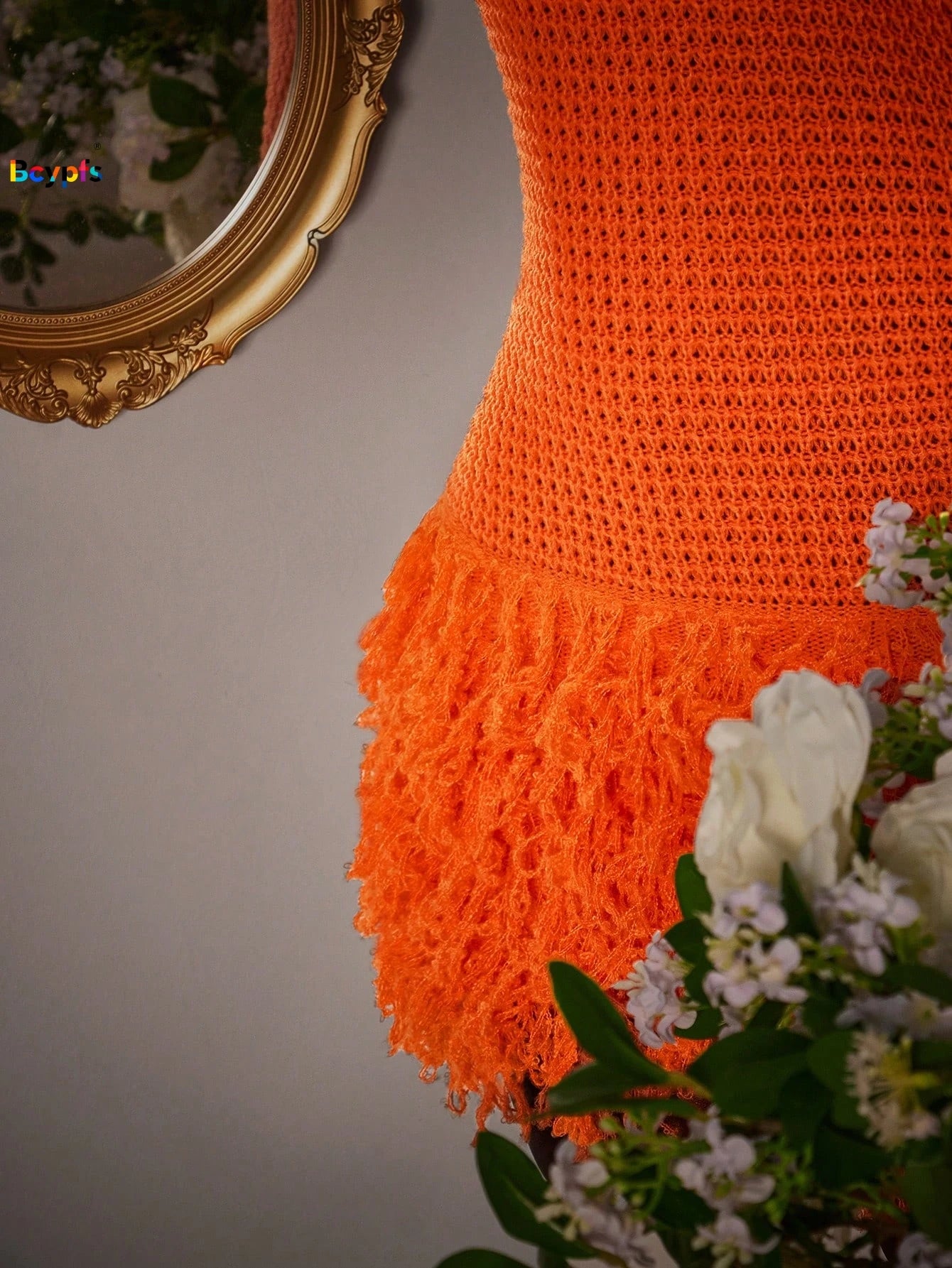 2026 Y2K TikTok Hot One Shoulder Crochet Dress Orange Fringe Bodycon Mini Dress for Vacation Party Clubwear