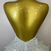 Women Luxury Rhinestones Pearls Feathers Halter Backless Short Dress Women Sexy Celebrate Birthday Dress Nightclub Stage Costume