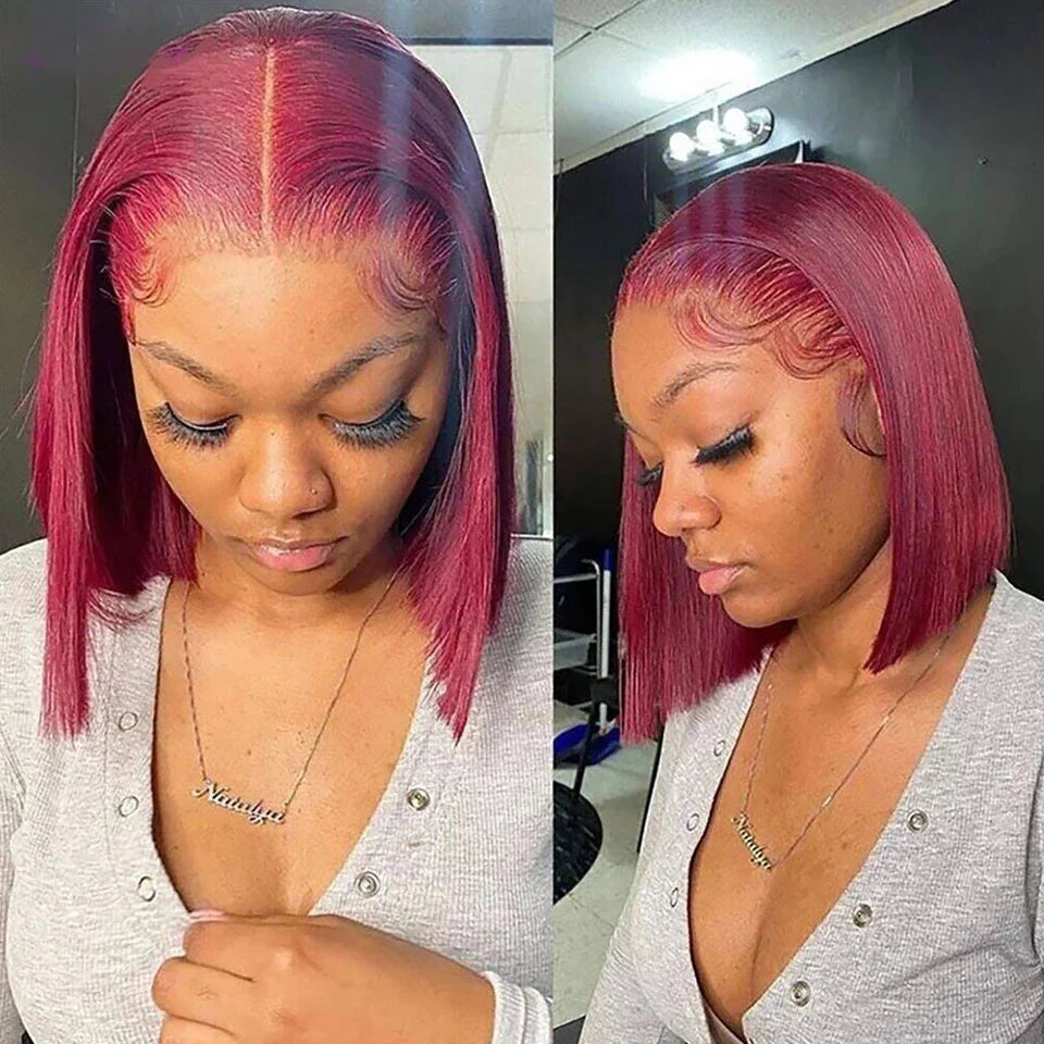 Peruanische Highlight P4/27 Bob Lace Front Perücken 100% Echthaar Perücken Bob Lace Perücken für Frauen Ombre Blonde Glatte Lace Closure Perücke
