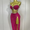 Sparkly Sequins Diamond Birthday Party Two Piece Set Evening Dress 2025 Women Sexy Singer Dancer NightClub Bar Performan Costume