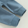 Casual New Baby Boys Long Sleeve Outfits Clothes Fashion Letter Print Sweatshirt Tops Elastic Pants Suit for Baby Fall Clothing