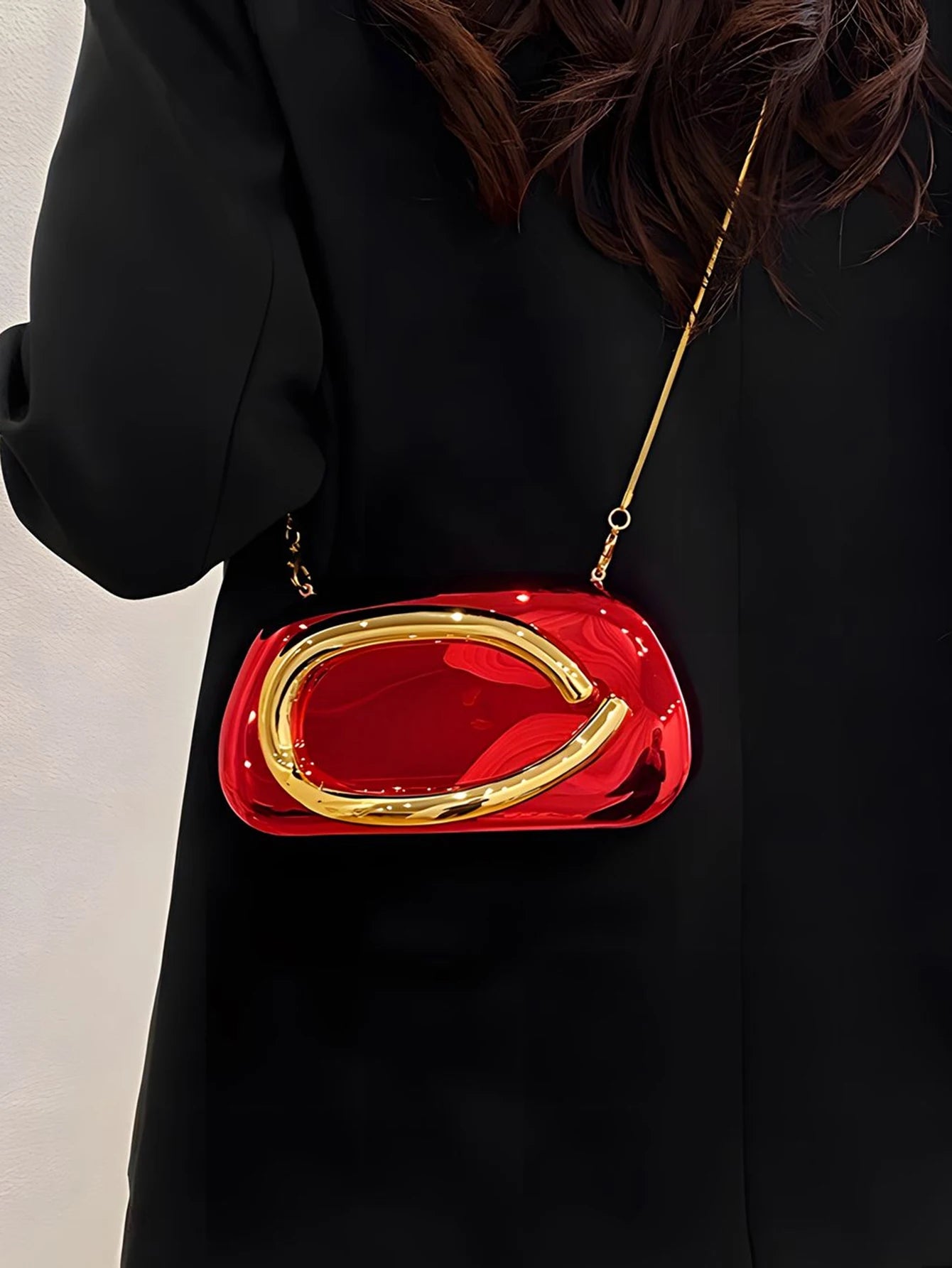 Mode Elegante Metallverschluss Boxförmige Umhängetaschen Damen Abendtaschen Hochzeit Mini Damen Geldbörse Party Niedliche Geldbörse Clutch