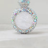 Alizekerr Perfume Bottle Shaped Crystal Evening Bags Women Gorgeous Classy Rhinestone Round Metal Clutch Purses Wedding Party