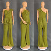 High Waist Strapless Jumpsuit Rivet Collar Lady Evening and Party Tube Top Jumpsuit for Women Elegant Sexy Birthday Jumpsuit