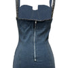 Camisole Dress Sexy Sleeveless Women Denim Dresses Solid Spliced Sheath Slim Washed Distressed 2025 Summer Wrap Buttocks