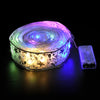 Weihnachtsdekoration LED-Band Lichter Weihnachtsbaumschmuck DIY-Spitzenschleifen Lichterkette Navidad Heimdekoration Neujahr 2023