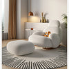 Fluffy White Wohnzimmerstuhl Modern Niedlich Boden Ergonomischer Wohnzimmerstuhl Lounge Relaxsessel Möbel Salon Home Möbel