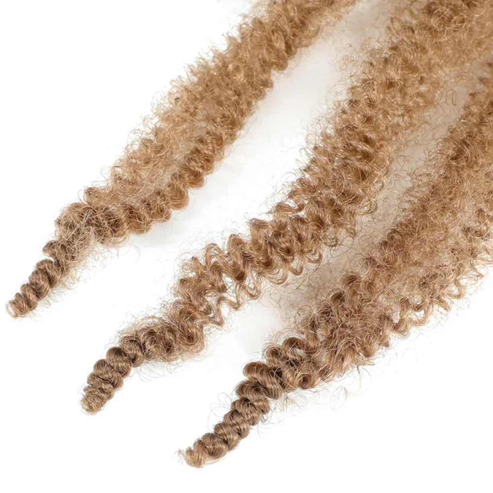 24 Zoll Kinky Afro Springy Braiding Crochet Hair 18 Zoll Marley Kinky Crochet Braids Hair Soft Afro Kinky Twist Crochet Braid Hair