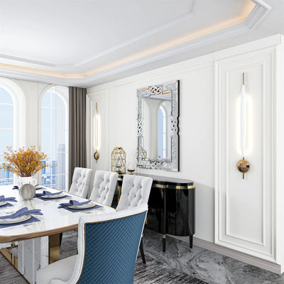 Große Kristallspiegel zur Wanddekoration, zerstoßener Diamant-Wandspiegel, rechteckiger, glitzernder, an der Wand montierter Spiegel