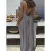 New Arrival Women's Strapless Backless Long Loose Home Dress Comfortable Sleepwear Casual Maxi Dress