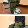 2025 Men Cargo Pants Multi-Pockets Tool Pants Harajuku Mens Vintage Loose Wide Leg Pants Streetwear Casual Hip-Hop Trousers