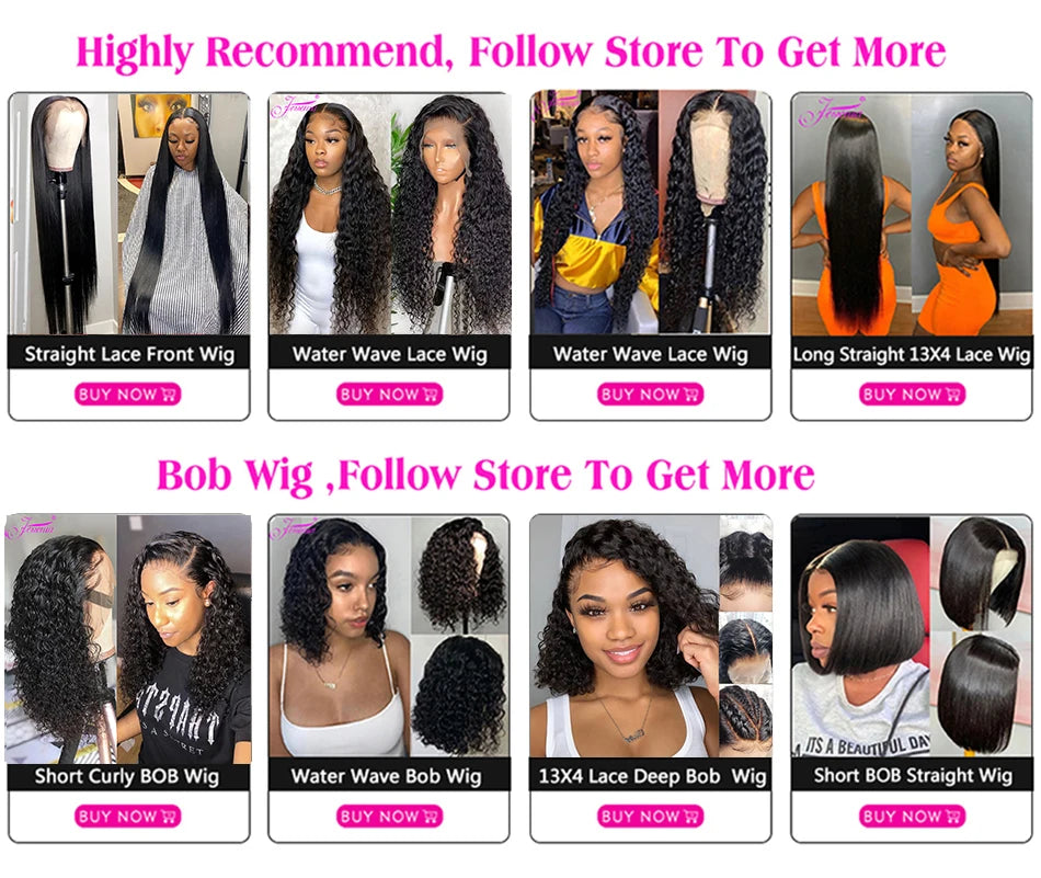 13X4 Brazilian Kinky Curly BoB Lace Frontal Wigs For Women Glueless 180 Density Preplucked 100% Human Hair Wig Deep Curls Wig