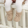 Baby Schuhe Baumwolle Gestrickte Neugeborene Mädchen Jungen Stiefel Mode Einfarbig Warme Kleinkind Kind Slip-On Bettschuhe Handgemacht 0-18M Fußbekleidung