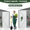 6x8 FT Outdoor Storage Shed, Garden Shed with Updated Frame Structure and Lockable Doors, Metal Tool Sheds for Backyard Garden