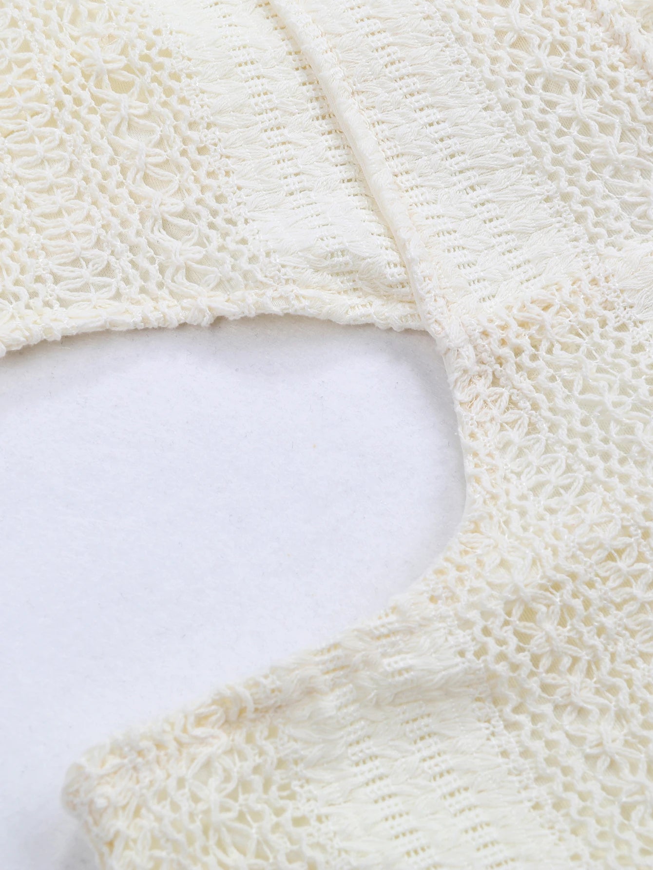 Sexy White Lace Women Dress Turtleneck Tassel Sleeve Slim Naked Waist Hollow Out Long Dress Summer Beach Female Knit Robe