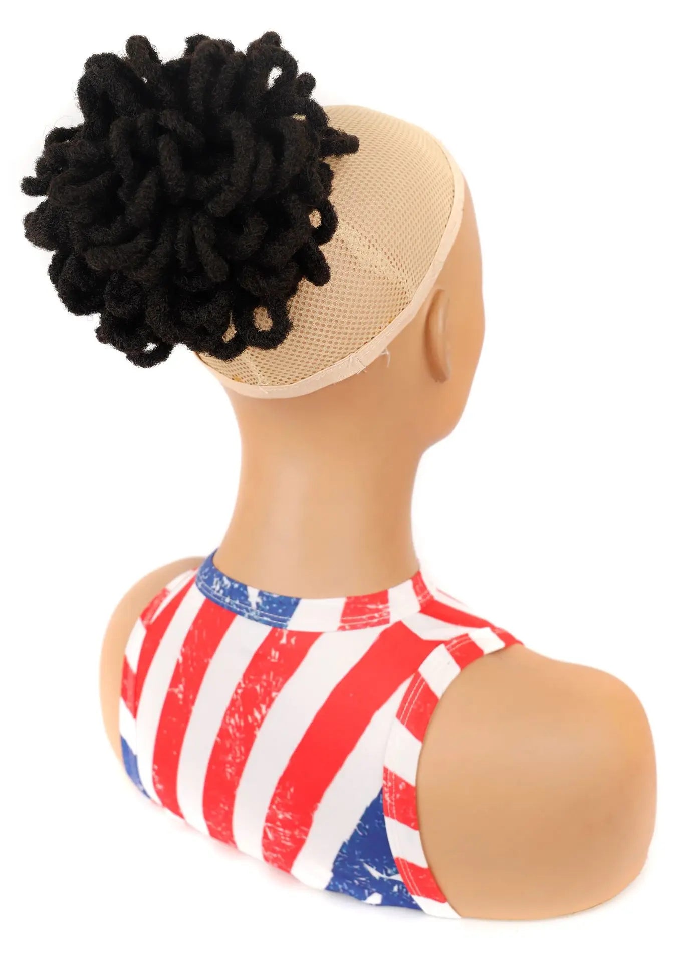 Synthetic Afro Puff Drawstring Ponytail Hair Bun 10 Inch Short Afro Kinkys Curly Afro Bun Extension Hairpieces Large Size