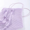 Chic pleated halter neck long vacation dress high quality purple strapless Lotus Edge Maxi Dress 2026 New Lady Vacation Gowns