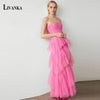 LIVANKA  Fashionable Sheath Homecoming Dresses For Women Pearls Pleat Ruched Satin Vestidos De Festa Customized Plus Size