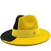 Low price wholesale Fedora hats men's and women's jazz hats red and white new tie dyed Fedora hats autumn classic hats sombrero