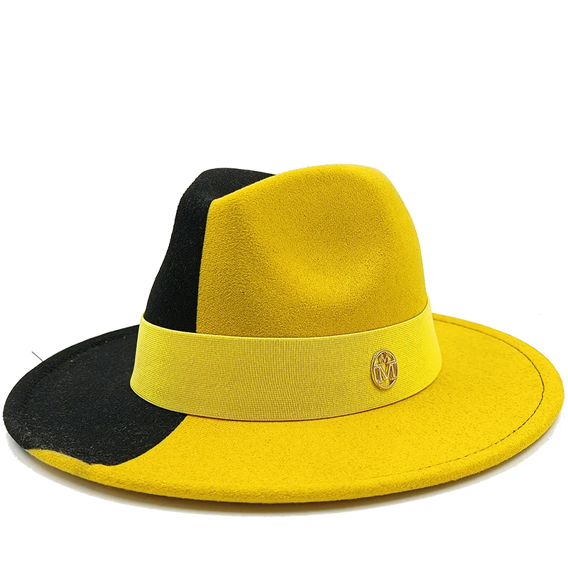 Low price wholesale Fedora hats men's and women's jazz hats red and white new tie dyed Fedora hats autumn classic hats sombrero