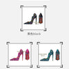 2025 Spring New High Heels Women's Embroidered Beaded Black Sexy Queen's Heel 10-12cm Pointed
