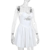 Hollow Ruched  Dress Women Square Collar Lace-up Shoulder Strap Backless Sleeveless Ruffles Street Trend Mini Bodycon