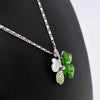 TRPOPSYN Crystal 4 Four Leaf Leaves Clover Pendant Necklaces Lover Birthday Gift Quality Fashion Jewelry Dropshipping Charm Girl