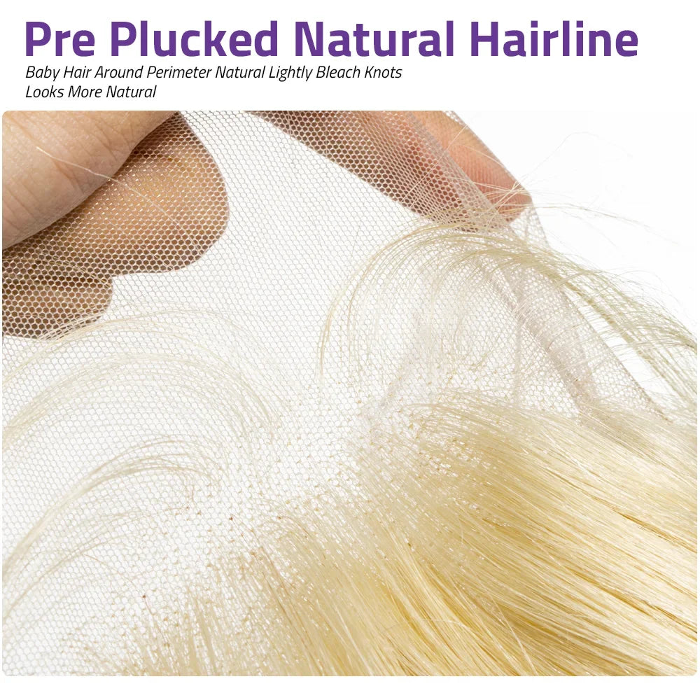 613 Blonde Body Wave 13x6 HD Lace Frontal Human Hair Wigs 38 40 Inches Honey Colored Lace Closure Front Wig For Black Women