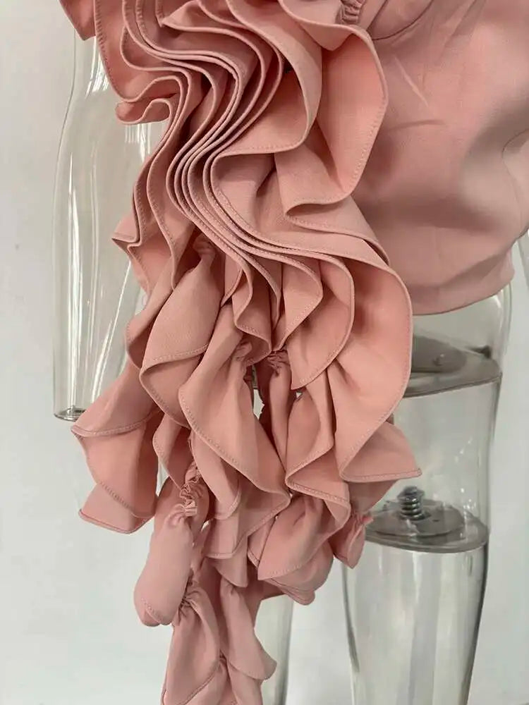 DEAT New Items Fashion Women's Wrinkled Edge Sling Vest Trendy Zipper Backless Sleeveless Camisole Female 2025 Spring 11XX8800