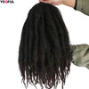 Yeaful 18 Inch Synthetic Marley Twist Braiding Hair Red Black Brown Ginger Bug Blonde #4 Pre Looped Marley Twists Crochet Hair