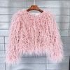 2023 Women Faux Fur Coat Autumn Winter High Quality Fluffy Short Coat Faux Fur Jacket
