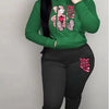 Women's Hoodies Sets Pants Suit 2 Piece Outfits 2025 New Letter Print Bear Aesthetics Sweatshirt and Sweatpants Womens Tracksuit