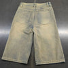 Europe America Summer New High-waisted Loose, Vintage, Ripped Denim Mid-length Straight-leg Wide-leg Pants. Casual Denim Shorts