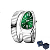 Classic Snake Shape Watch For Women Gold Silver Scaleable Bracelet Womens Watches Bling Diamonds Quartz Ladies Wristwatch