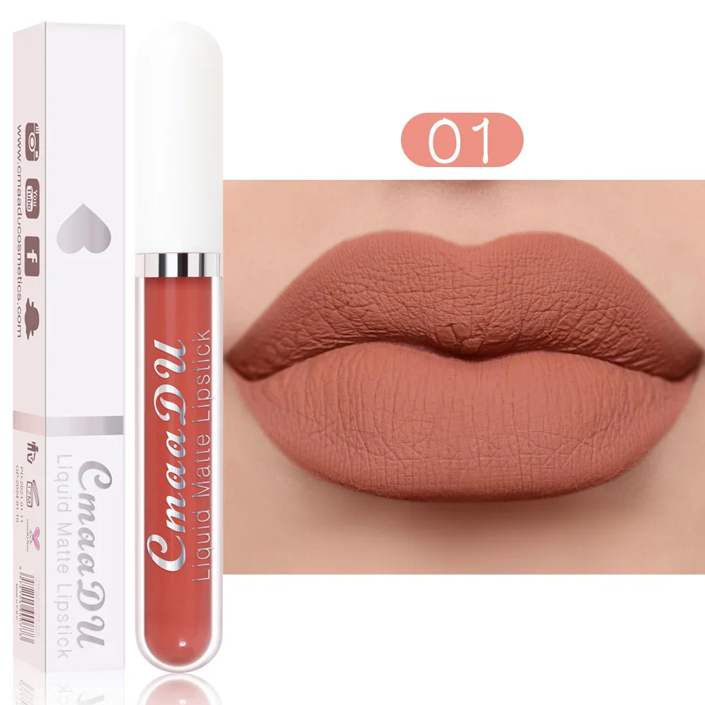 18 Color Lipstick Matte Waterproof And Long-lasting Lip Gloss