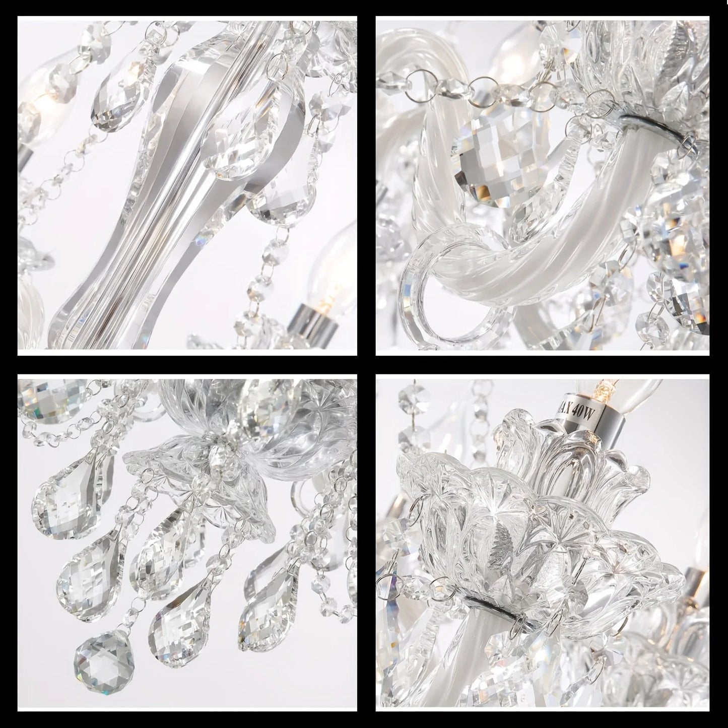 Luxury K9 Crystal Chandelier 18 Light Contemporary Clear Crystal Ceiling Chandelier Lighting, Luxurious Crystal Pendant Light