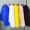 2023 Women Faux Fur Coat Autumn Winter High Quality Fluffy Short Coat Faux Fur Jacket