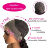 Klebelose Perücke Kurze Krauses Lockiges Bob-Perücke 12A Malaysische Lace-Front Echthaar-Perücken Nasse und Wellige Wasserwelle Bob-Perücke 13x4 Frontalperücke