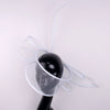 Neuer schwarzer Fascinator Hochzeits-Pillbox-Hut, elegant, für Damen, Haarspange, Kirche, Party, Kopfbedeckung, Mode-Kopfbedeckung