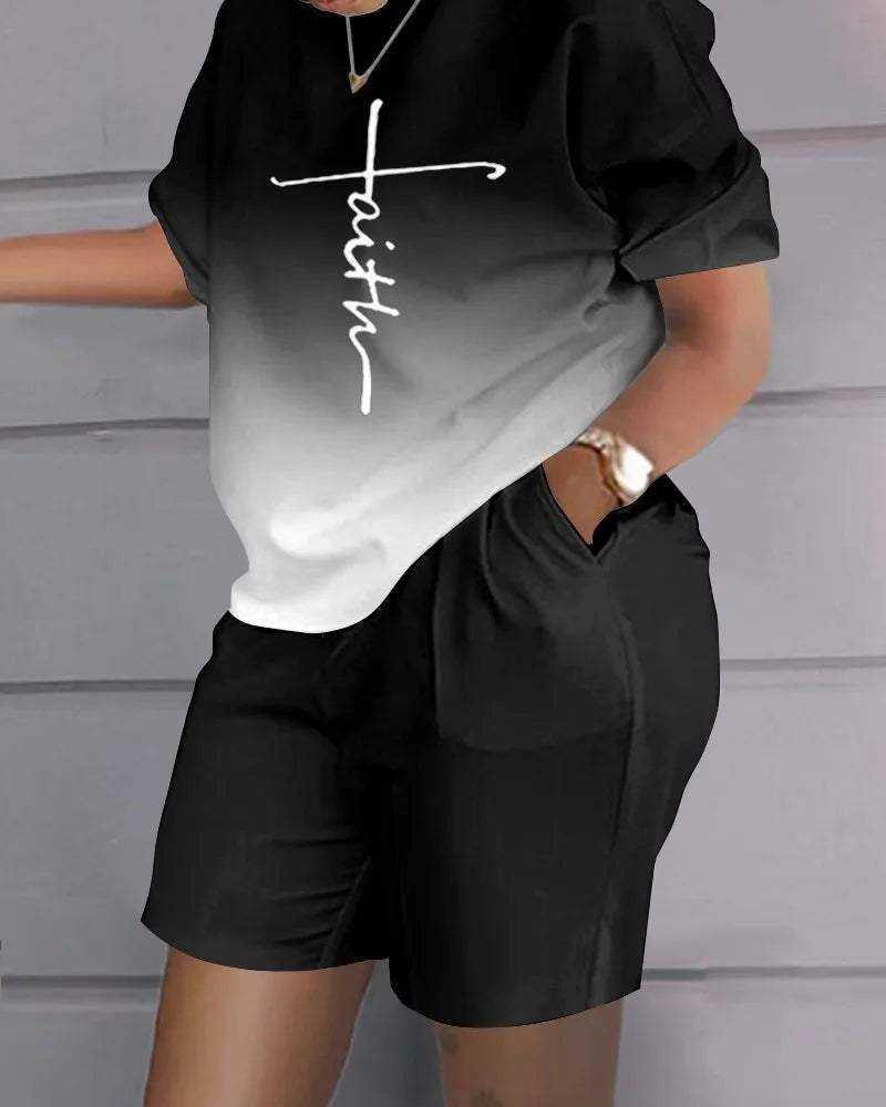 Fashion White 2 Piece Set For Women Long Sleeve Shirt And Shorts Two Piece Suit Women 202 Summer  Casual Home Sets