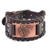 New Retro Wide Leather Pirate Compass Bracelet Men's Bracelet Celtic Viking Jewelry Compass Bracelet Accessories Party Gifts
