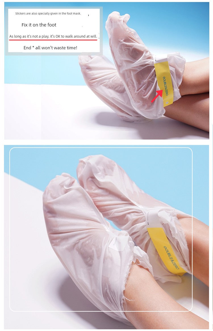 Südkorea Die Enjia Doppelt Peeling Fußmaske gegen abgestorbene Haut und Schwielen Feuchtigkeitsspendend Zarte weiße Füße Sohlenpflege Fußmaske